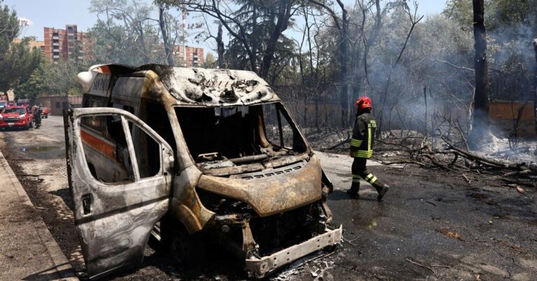 انفجار بمحطة وقود في روما يصيب 9 أشخاص إجراءات احترازية في فرنسا وإيطاليا وإسبانيا مع تسجيل درجات حرارة قياسية