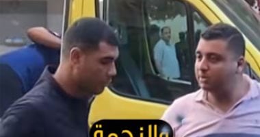 بطل حريق سنترال رمسيس.. رجل حماية مدنية اقتحم النيران لإنقاذ الأرواح (فيديو) تقرير _ حريق سنترال رمسيس