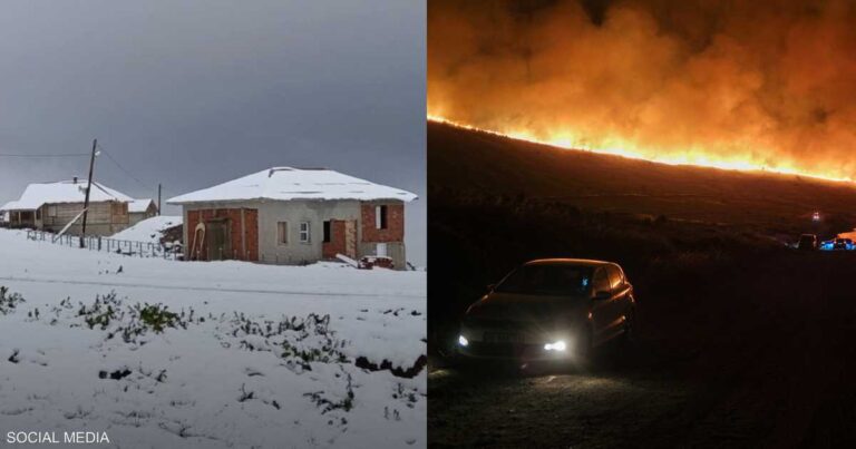 مقاطع فيديو من تركيا.. حرائق غابات في الغرب وثلوج في الشرق