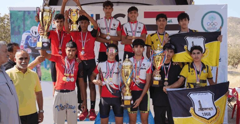 3 أندية تتصدر مشهد اليوم الثاني لمنافسات دوري العراق للدراجات الهوائية