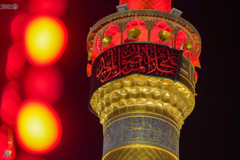 بالصور.. العتبة العلوية المقدسة تتشح بالسواد استعداداً لإحياء ذكرى وفاة الرسول (ص)