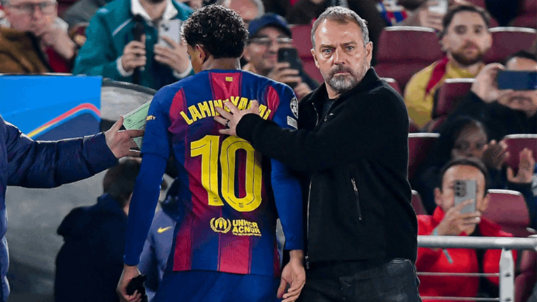 فليك يعلق على رد فعل لامين بعد استبداله أمام فرانكفورت فليك يعلق على رد فعل لامين بعد استبداله أمام فرانكفورت