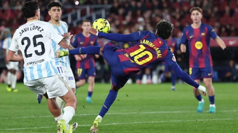 مقصية لامين تعيد برشلونة للصدارة وتخطف الأنظار في الدوري الإسباني