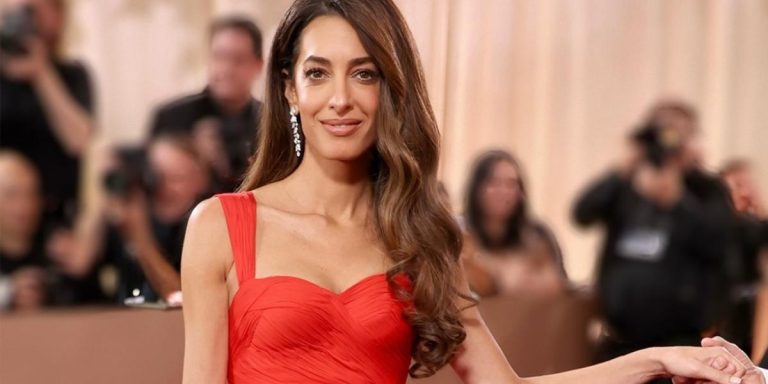 أمل كلوني ملهمة المرأة الأنيقة في أوقات العمل والسهرة.. وفستانها الرومانسي الأحمر اختيارك في ليلة عيد الحب