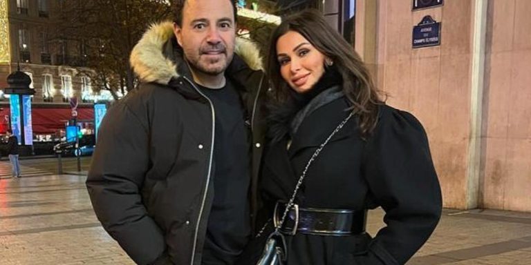 إطلالات شتوية دافئة بألوان حيادية على طريقة كوليت بولس زوجة عاصي الحلاني ..بالصور